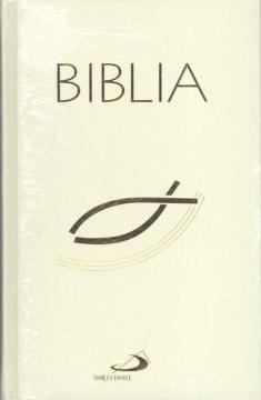 Biblia z rybką biała