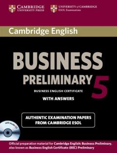 Cambridge English Business 5 Preliminary Self-study Pack