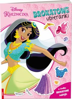 Disney księżniczka. Brokatowe ubieranki