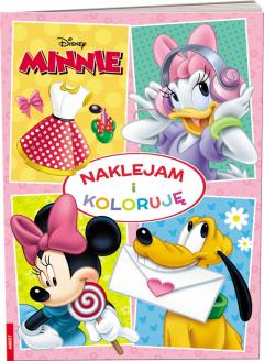 Minnie. Naklejam i koloruję