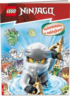 Lego Ninjago. Kolorowanka z naklejkami