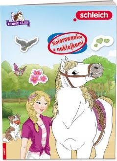 Kolorowanka z naklejkami. Schleich Horse Club