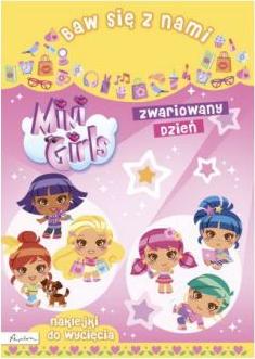 Zwariowany dzień baw się z nami mini girls naklejki do wycięcia