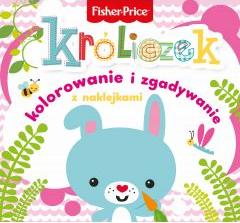 Fisher Price. Kolorowanka podłogowa. Króliczek - kolorowanie i zgadywanie z naklejkami