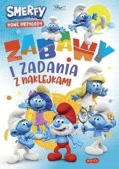 Zabawy i zadania z naklejkami. Smerfy. Nowe przygody