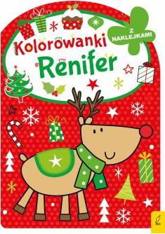 Kolorowanka z wykrojnikiem. Renifer