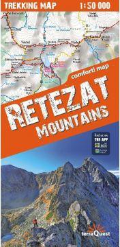 Trekking map Retezat Mountains 1:50 000