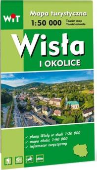 Mapa turystyczna Wisła i okolice 1:50 000