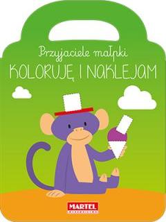 Przyjaciele małpki kolorouję I naklejam