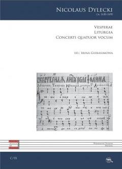 Vesperae. Liturgia. Concerti quatuor vocum