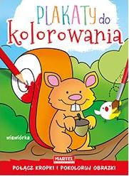 Plakaty do kolorowania. Wiewiórka