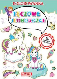 Kolorowanka. Tęczowe jednorożce