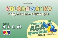 Kolorowanka Papuga Aga opowiada cz.1 - Ś, Ź, Ć, DŹ