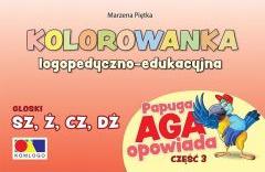 Kolorowanka Papuga Aga opow. cz.3 - SZ, Ż, CZ, DŻ