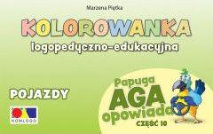 Kolorowanka Papuga Aga opowiada cz.10 Pojazdy