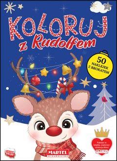 Koloruj z Rudolfem z naklejkami