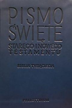 Biblia Tysiąclecia - Travel jasnoniebieska