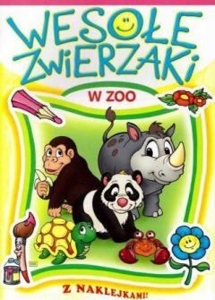 Kolorowanka z naklejkami. Wesołe zwierzaki w ZOO 506