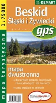 Mapa Turystyczna Beskid Śląski i Żywiecki DEMART