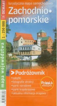 Podróżownik. Mapa województwa - Zachodniopomorskie 1: 250 00