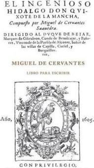 Miguel de Cervantes. Libro para escribir