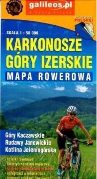 Mapa rowerowa - Karkonosze, Góry Izerskie 1:50 000