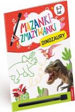 Mazanki-zmazywanki. Kolorowe dinozaury. Ćwiczenia