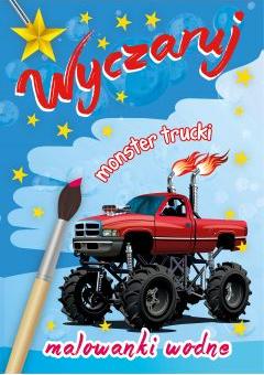 Malowanki wodne. Wyczaruj monster trucki