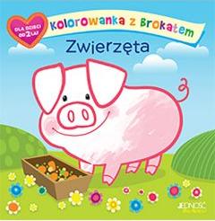 Kolorowanka z brokatem. Zwierzęta