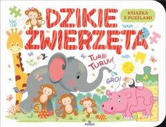 Książka edukacyjna z puzzlami. Dzikie zwierzęta