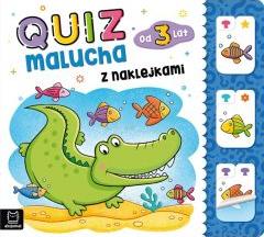 Quiz malucha z naklejkami od 3 lat