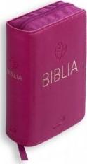 Biblia Tabor flex z zamkiem - malinowa