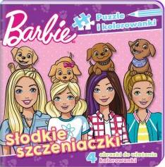 Puzzle i kolorowanki. Barbie. Słodkie szczeniaczki