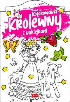 Królewny. Kolorowanka z naklejkami