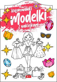 Kolorowanki. Modelki z naklejkami