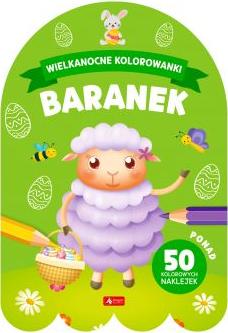 Wielkanocne kolorowanki. Baranek