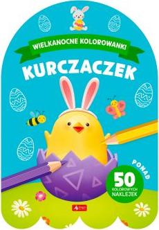 Wielkanocne kolorowanki. Kurczaczek