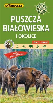 Mapa wodoodporna Puszcza Białowieska 1: 50 000