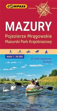 Mapa turystyczna Mazury. Pojezierze Mrągowskie 1:50 000