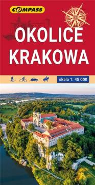 Mapa turystyczna Okolice Krakowa 1:45 000