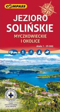 Mapa Jezioro Solińskie, Myczkowieckie i okolice