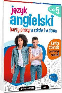 Język angielski. Karty pracy w szkole i w domu - klasa 5