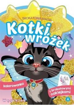 Brokatowa magia. Kotki wróżek. Węgielek