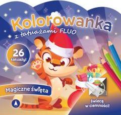 Kolorowanka z tatuażami flou Magiczne święta