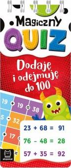 Magiczny quiz. Dodaję i odejmuję do 100. Spirala