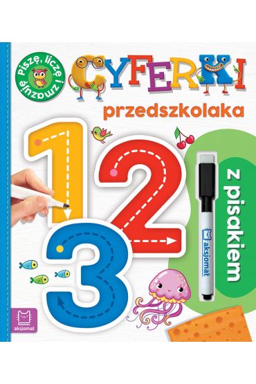 Cyferki przedszkolaka z pisakiem. Piszę, liczę i zmazuję