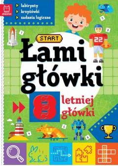 Łamigłówki 8-letniej główki. Labirynty, krzyżówki, zadania logiczne