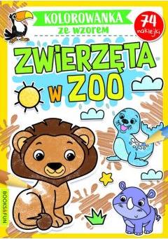 Kolorowanka ze wzorem. Zwierzeta w ZOO