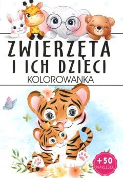 Zwierzęta i ich dzieci. Kolorowanka