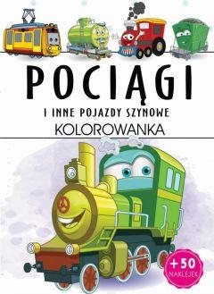 Pociągi i inne pojazdy szynowe. Kolorowanka